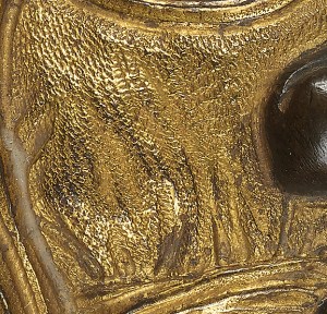 Fig. 08: Detail of the obverse of the Virgin-Child applique (Kollenburg Antiquairs)