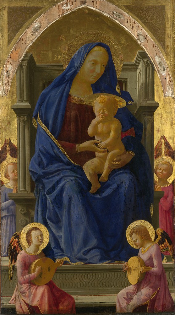 Fig. 13: The Virgin and Child by Masaccio, 1426 (altarpiece for the Church of the Carmine, Pisa)