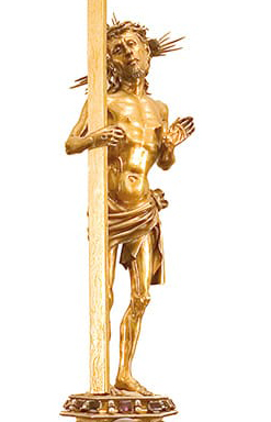 Gold Christ Vagnucci Reliquary Cathedral Cortona Gusto di Firenze